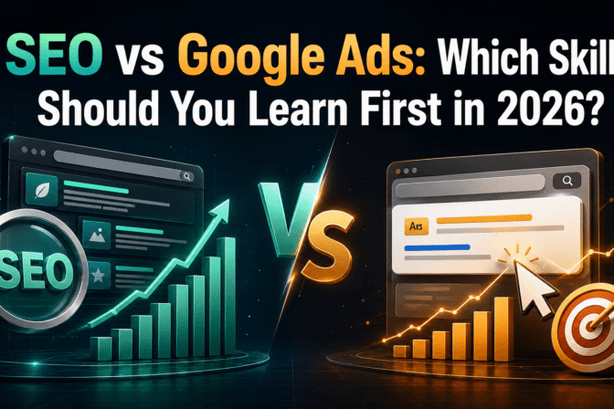 SEO vs Google Ads: Which Skill Should You Learn First in 2026?