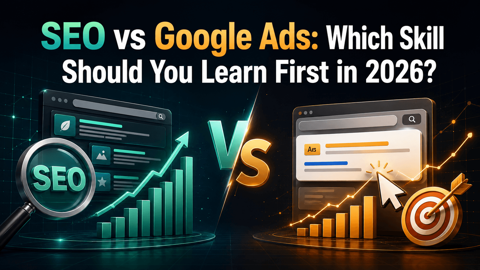 SEO vs Google Ads: Which Skill Should You Learn First in 2026?